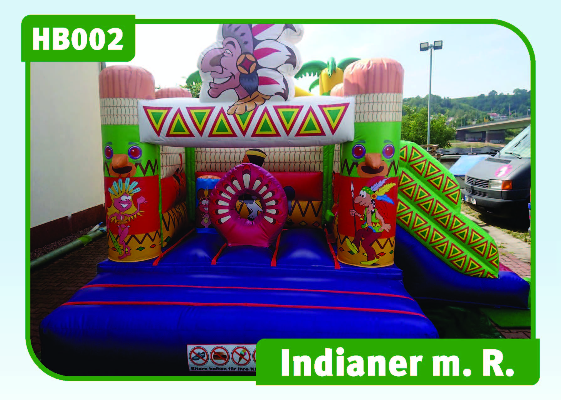 Hüpfburg m,R. Indianer